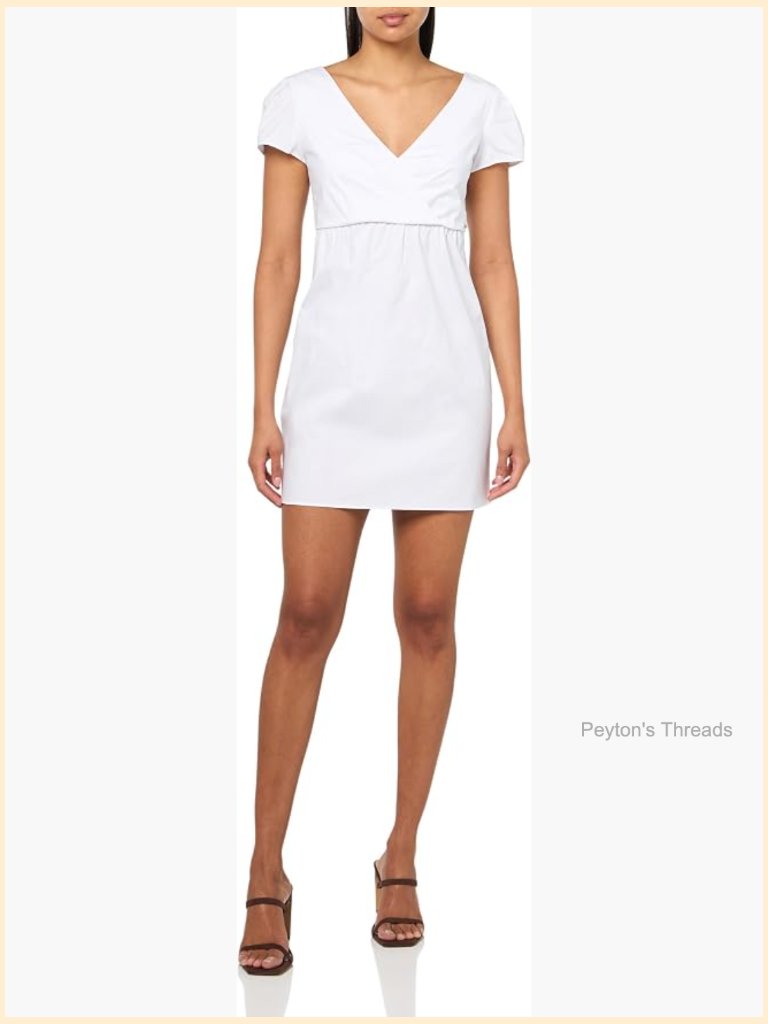Poplin Mini Dress With Zipper Closure